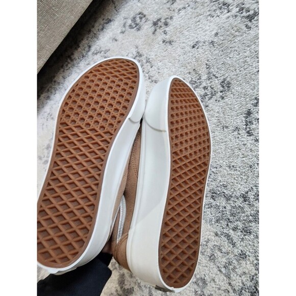 Vans Old Skool Platform 8Men/9.5Women Tan/White Athletic Skate Shoes Sneakers main image 6